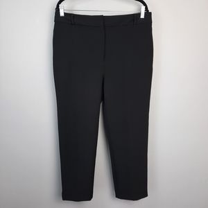 Chico's Black High Rise Tapered Ankle Dress Pants size 12